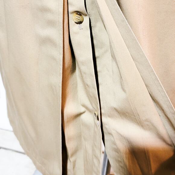 VINTAGE John Weitz size 44S double breasted removable lining belted trench coat - Picture 13 of 16